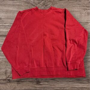 Vintage LL Bean Sweatshirt Men XXL Tall Red Crewneck Sweater Y2K Blank Plain